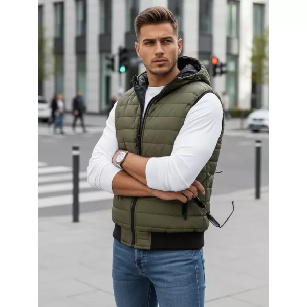  Pánská vesta DSTREET ZELENÁ 