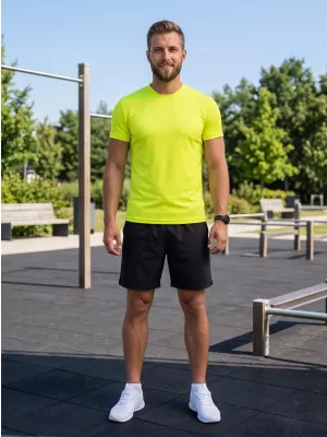 Pánské funkční triko ALTISPORT NoPrint NP/ALM421 NEON YELLOW