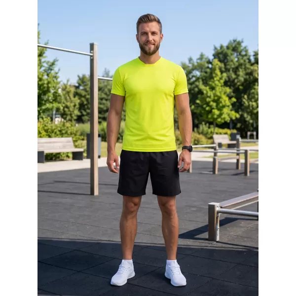  Pánské funkční triko ALTISPORT NoPrint NP/ALM421 NEON YELLOW 