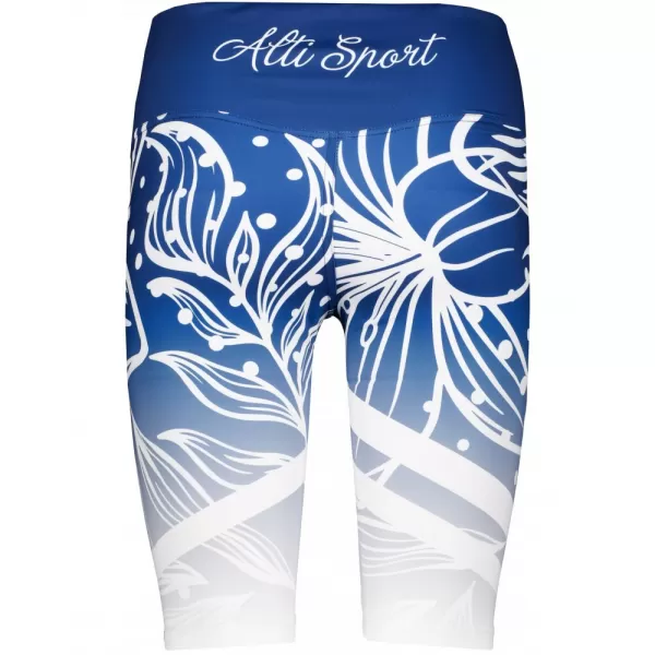  Dámské funkční legíny nad kolena premium ALTISPORT VOJ/ALW045LEG02 NÁMOŘNÍ MODRÁ/BÍLÁ 