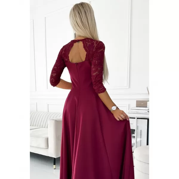  Dámské šaty NUMOCO AMBER 309-9 VÍNOVÁ 