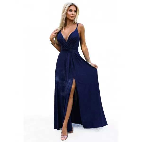  Dámské šaty NUMOCO JULIET 512-7 MODRÁ 