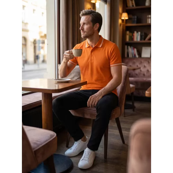  Pánské triko s límečkem ALTISPORT NoPrint NP/ALM912 ORANŽOVÁ 