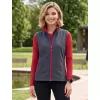 Dámská softshellová vesta ALTISPORT NoPrint NP/ALW7211NJ IRON GREY/RED