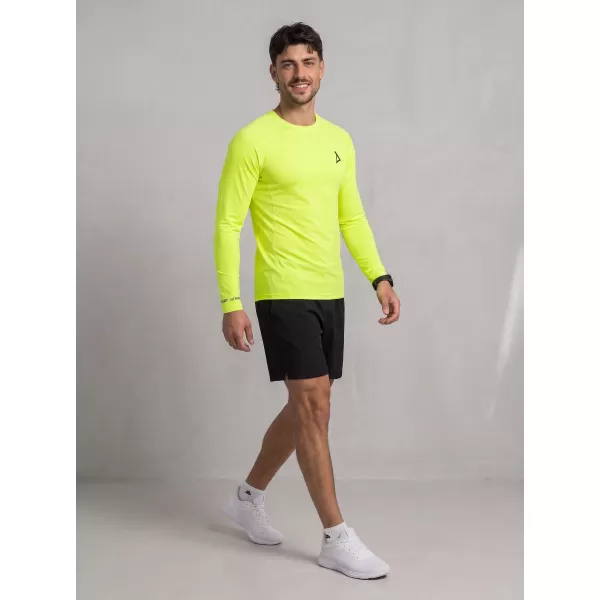  Pánské funkční kompresní tričko premium ALTISPORT VOJ/ALM000TR03 NEON YELLOW 
