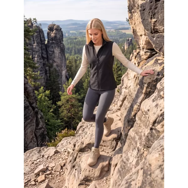  Dámská softshellová vesta ALTISPORT NoPrint NP/ALW7211NJ BLACK/BLACK 