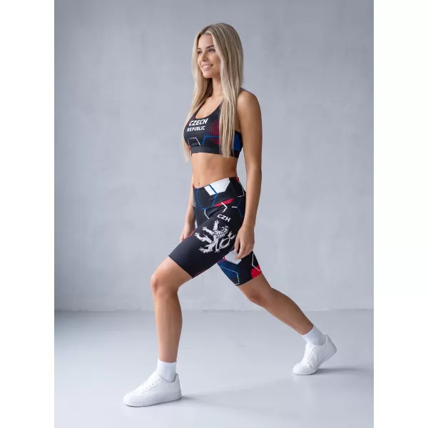  Dámské funkční legíny nad kolena premium ALTISPORT VOJ/ALW036LEG02 HEXA ČERNÁ 