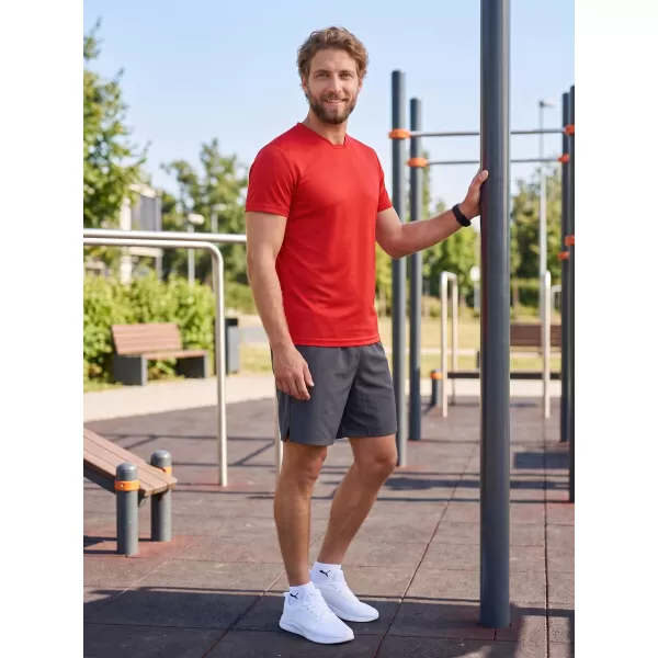  Pánské funkční triko ALTISPORT NoPrint NP/ALM421 ČERVENÁ 