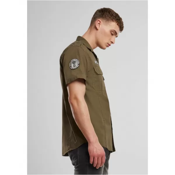  Pánská košile BRANDIT LUIS VINTAGE BD4033 OLIVE 