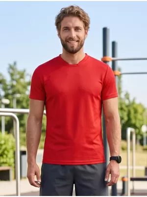 Pánské funkční triko ALTISPORT NoPrint NP/ALM421 ČERVENÁ