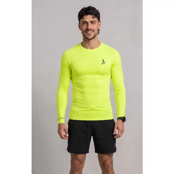  Pánské funkční kompresní tričko premium ALTISPORT VOJ/ALM000TR03 NEON YELLOW 