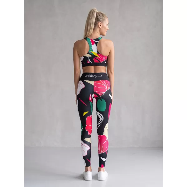  Dámské dlouhé funkční legíny premium ALTISPORT VOJ/ALW042LEG01 ČERNÁ 