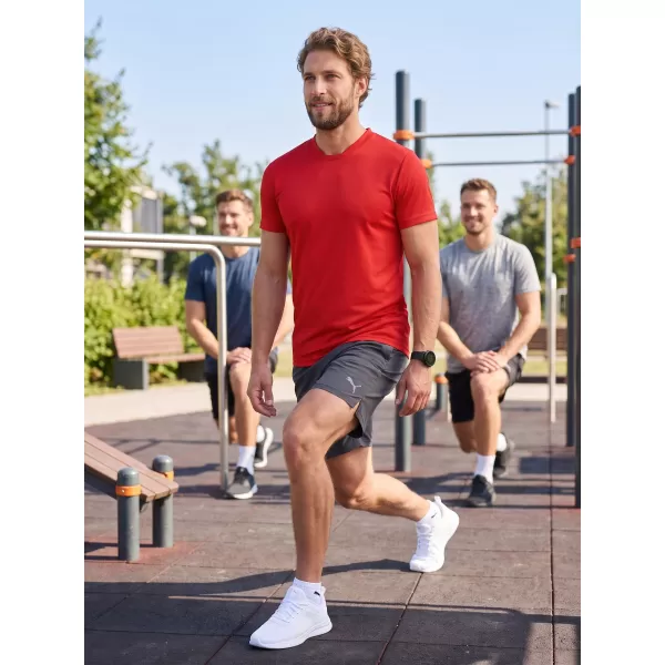  Pánské funkční triko ALTISPORT NoPrint NP/ALM421 ČERVENÁ 