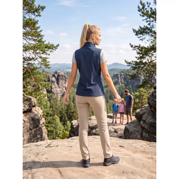  Dámská softshellová vesta ALTISPORT NoPrint NP/ALW7211NJ NAVY/NAVY 