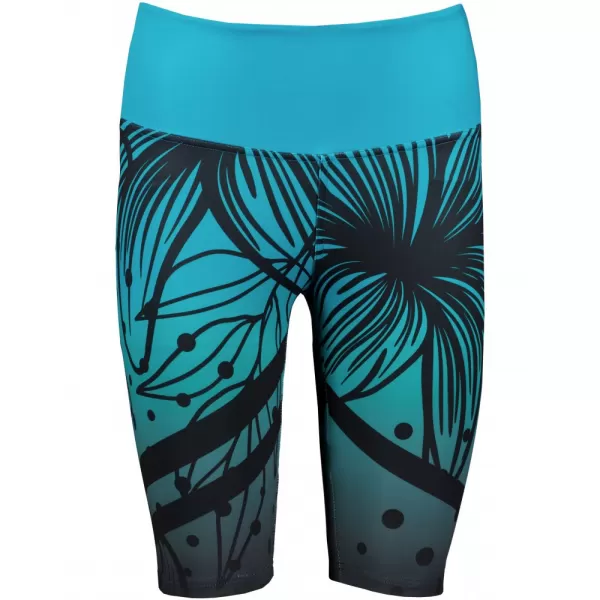  Dámské funkční legíny nad kolena premium ALTISPORT VOJ/ALW045LEG02 EMERALD/ČERNÁ 