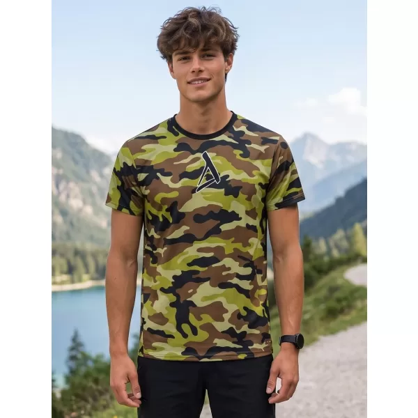  Pánské funkční tričko premium ALTISPORT VOJ/ALM038TR01 ZELENÁ ARMY 