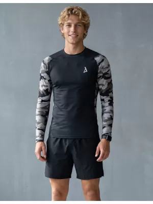 Pánské funkční kompresní tričko premium ALTISPORT VOJ/ALM038TR03 ŠEDÁ