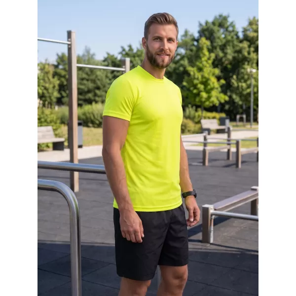  Pánské funkční triko ALTISPORT NoPrint NP/ALM421 NEON YELLOW 