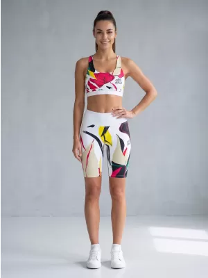 Dámské funkční legíny nad kolena premium ALTISPORT VOJ/ALW042LEG02 BÍLÁ