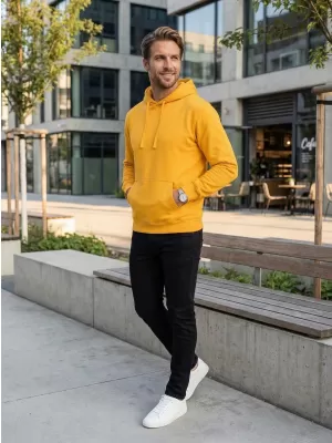 Pánská mikina ALTISPORT NoPrint NP/ALM697NJ GOLD YELLOW
