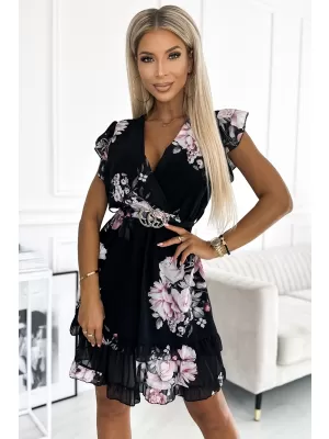 Dámské šaty NUMOCO PATRIZIA 468-2 ČERNÁ