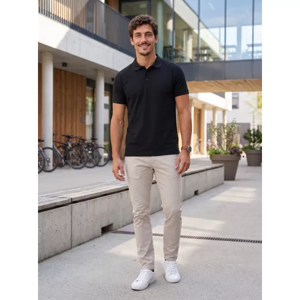  Pánské triko s límečkem ALTISPORT NoPrint NP/ALM302 EBONY GRAY 
