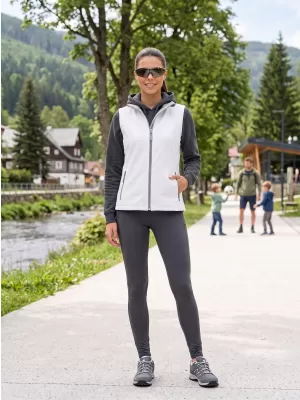 Dámská softshellová vesta ALTISPORT NoPrint NP/ALW7211NJ WHITE/WHITE