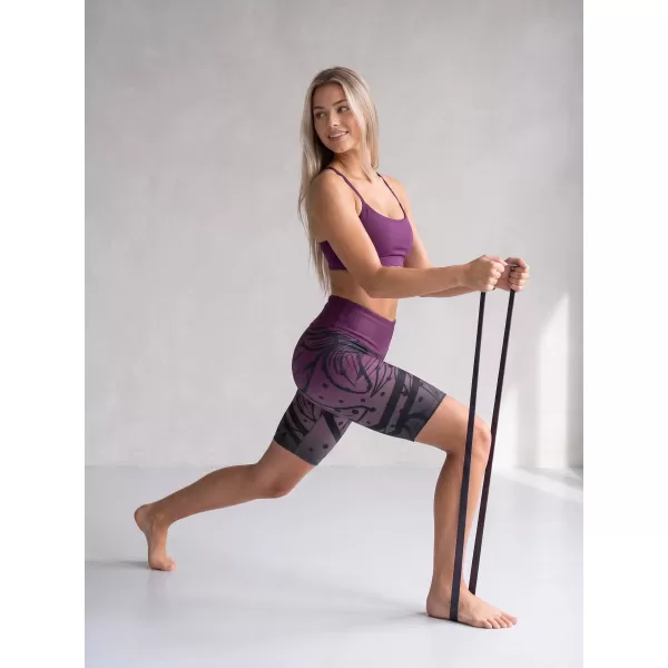  Dámské funkční legíny nad kolena premium ALTISPORT VOJ/ALW045LEG02 FIALOVÁ/ČERNÁ 