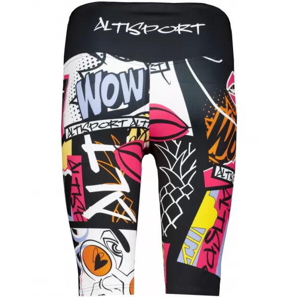  Dámské funkční legíny nad kolena premium ALTISPORT VOJ/ALW041LEG02 ČERNÁ 