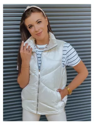 Dámská vesta DSTREET HOLO BÉŽOVÁ