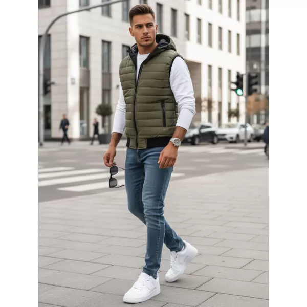  Pánská vesta DSTREET ZELENÁ 