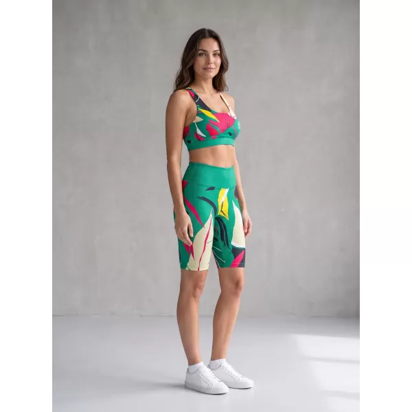  Dámské funkční legíny nad kolena premium ALTISPORT VOJ/ALW042LEG02 ZELENÁ 