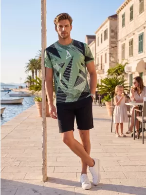 Pánské funkční tričko premium ALTISPORT VOJ/ALM044TR01 KHAKI/MILITARY