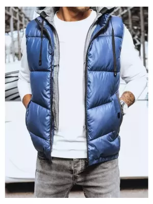 Pánská vesta DSTREET MODRÁ