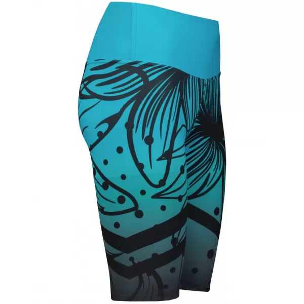  Dámské funkční legíny nad kolena premium ALTISPORT VOJ/ALW045LEG02 EMERALD/ČERNÁ 