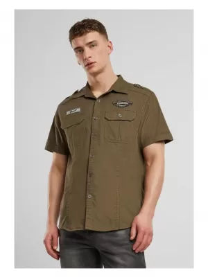 Pánská košile BRANDIT LUIS VINTAGE BD4033 OLIVE