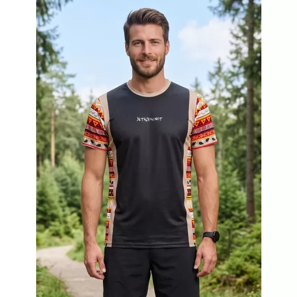 Pánské funkční tričko premium ALTISPORT VOJ/ALM043TR01 ČERNOHNĚDÁ 