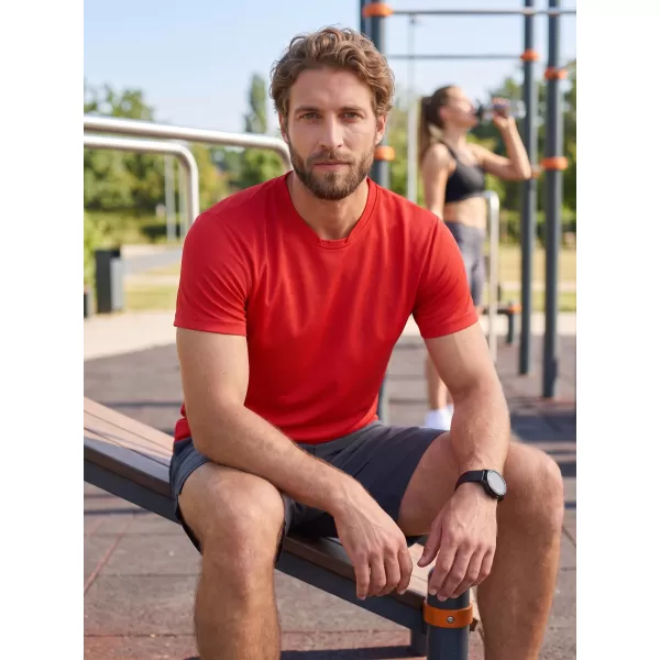  Pánské funkční triko ALTISPORT NoPrint NP/ALM421 ČERVENÁ 