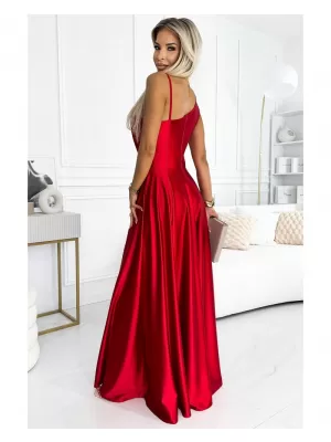 Dámské šaty NUMOCO 524-1 ČERVENÁ