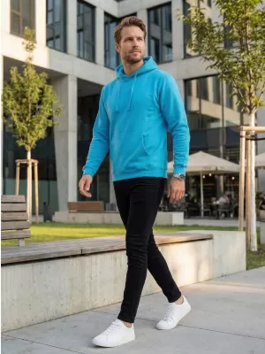 Pánská mikina ALTISPORT NoPrint NP/ALM697NJ TURQUOISE