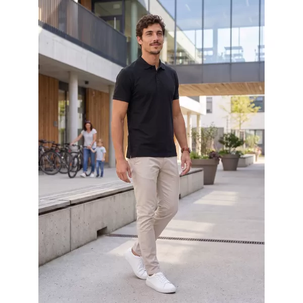  Pánské triko s límečkem ALTISPORT NoPrint NP/ALM302 EBONY GRAY 