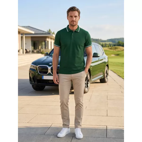  Pánské triko s límečkem ALTISPORT NoPrint NP/ALM912 DARK GREEN 