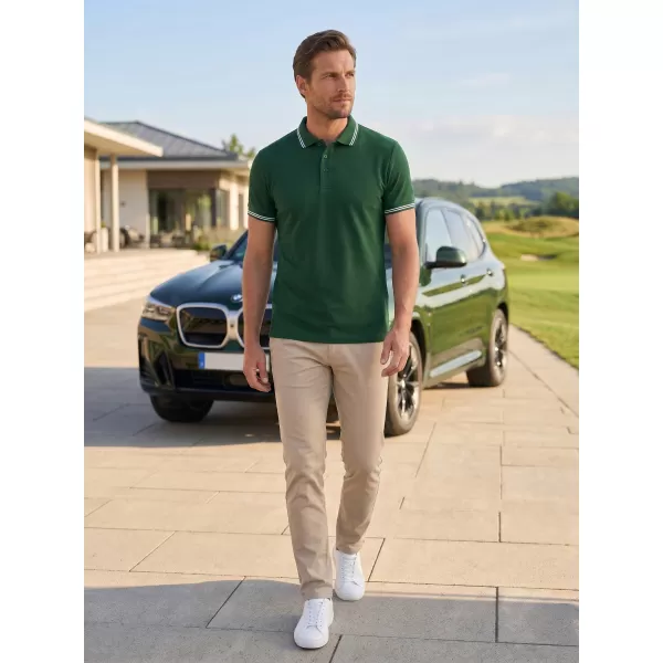  Pánské triko s límečkem ALTISPORT NoPrint NP/ALM912 DARK GREEN 