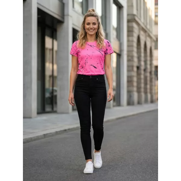  Dámské funkční tričko premium ALTISPORT VOJ/ALW034TR01 NEON RŮŽOVÁ 