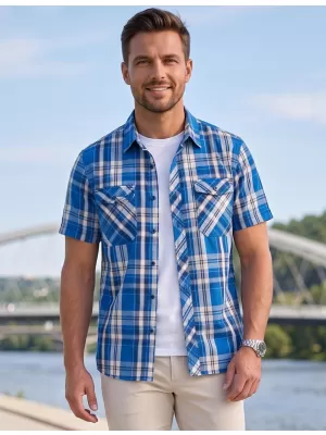 Pánská košile BRANDIT ROADSTAR BD4012 BLUE