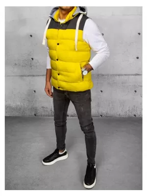Pánská vesta DSTREET ŽLUTÁ