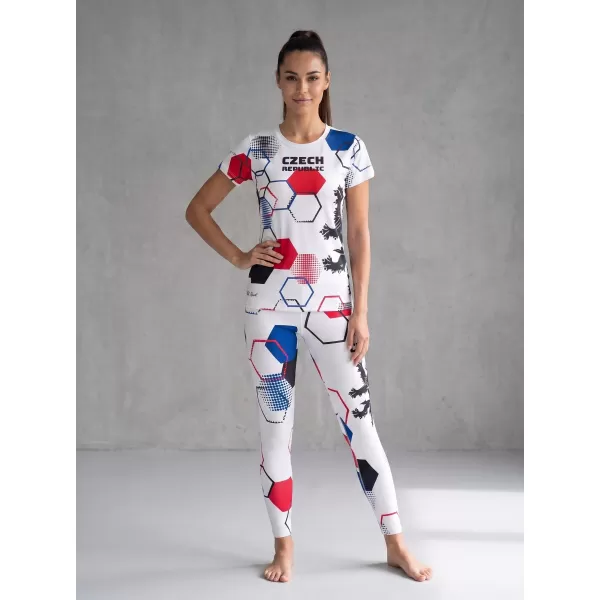  Dámské dlouhé funkční legíny premium ALTISPORT VOJ/ALW036LEG01 HEXA BÍLÁ 