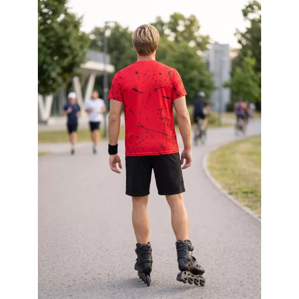  Pánské funkční tričko premium ALTISPORT VOJ/ALM034TR01 ČERVENÁ 