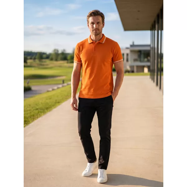  Pánské triko s límečkem ALTISPORT NoPrint NP/ALM912 ORANŽOVÁ 