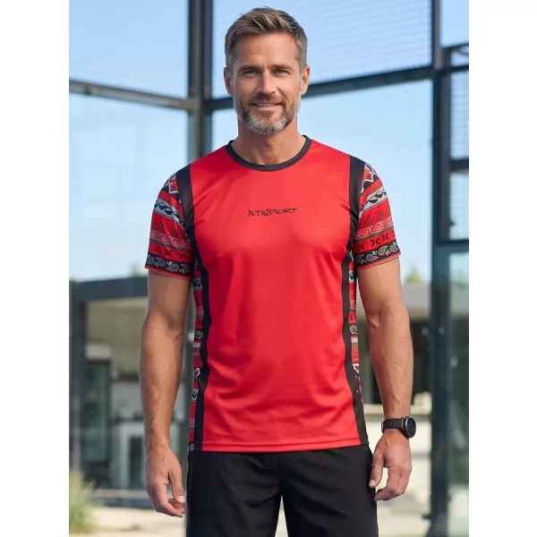  Pánské funkční tričko premium ALTISPORT VOJ/ALM043TR01 ČERVENÁ 